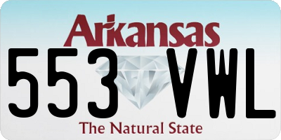 AR license plate 553VWL