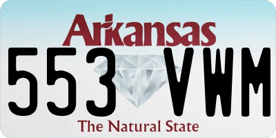 AR license plate 553VWM