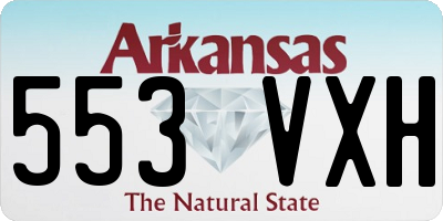 AR license plate 553VXH