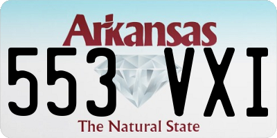 AR license plate 553VXI