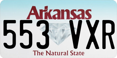AR license plate 553VXR