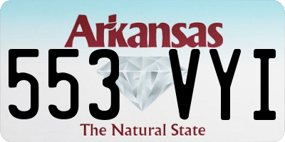 AR license plate 553VYI