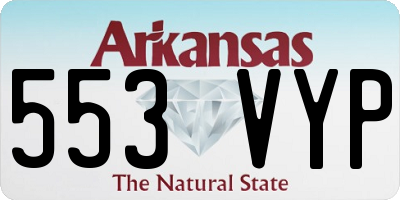 AR license plate 553VYP