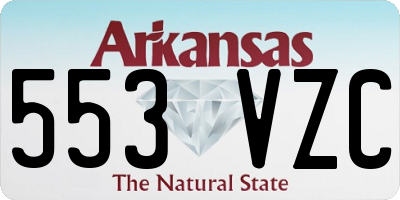 AR license plate 553VZC