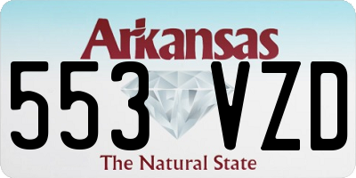 AR license plate 553VZD