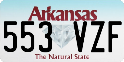 AR license plate 553VZF