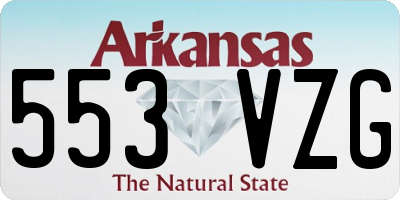 AR license plate 553VZG