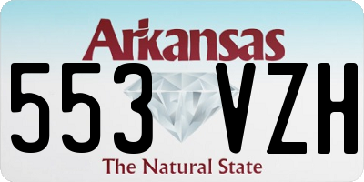 AR license plate 553VZH