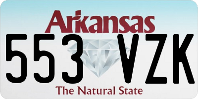 AR license plate 553VZK