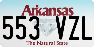 AR license plate 553VZL