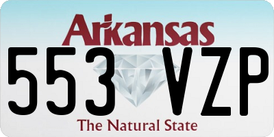 AR license plate 553VZP