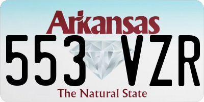 AR license plate 553VZR