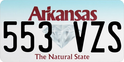 AR license plate 553VZS