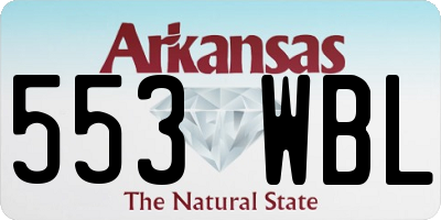 AR license plate 553WBL