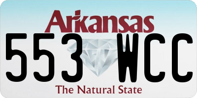 AR license plate 553WCC