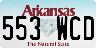 AR license plate 553WCD