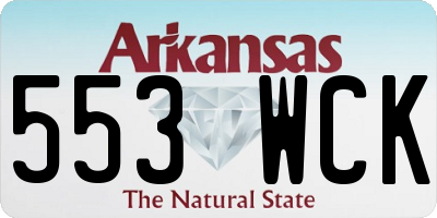 AR license plate 553WCK