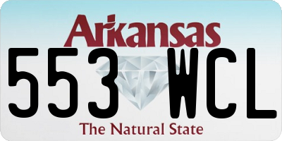AR license plate 553WCL