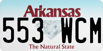 AR license plate 553WCM