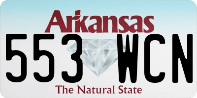 AR license plate 553WCN