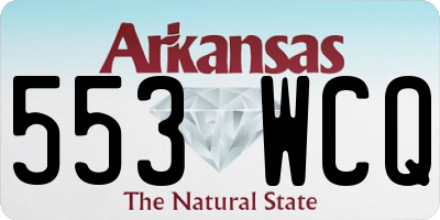AR license plate 553WCQ