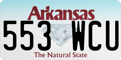 AR license plate 553WCU