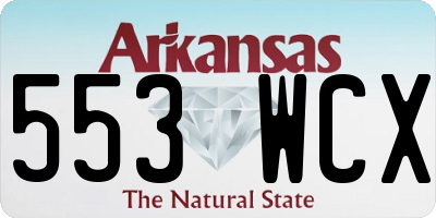 AR license plate 553WCX