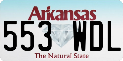AR license plate 553WDL