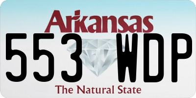 AR license plate 553WDP