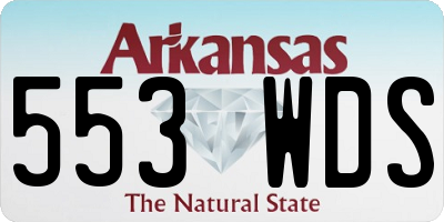 AR license plate 553WDS