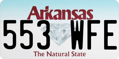 AR license plate 553WFE