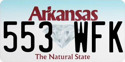AR license plate 553WFK