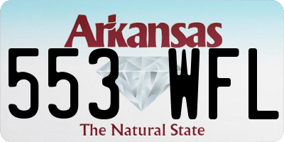 AR license plate 553WFL