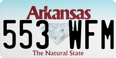 AR license plate 553WFM