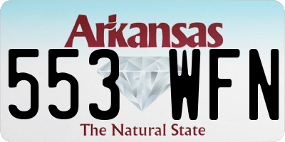 AR license plate 553WFN