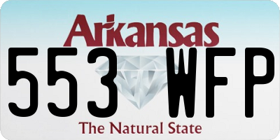 AR license plate 553WFP