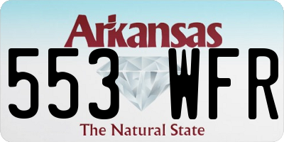 AR license plate 553WFR