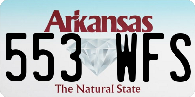 AR license plate 553WFS