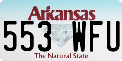 AR license plate 553WFU