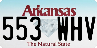 AR license plate 553WHV