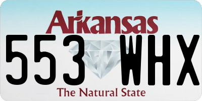 AR license plate 553WHX