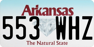 AR license plate 553WHZ