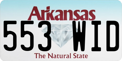 AR license plate 553WID