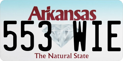 AR license plate 553WIE