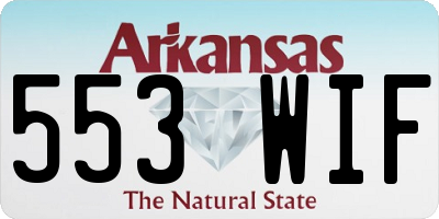 AR license plate 553WIF