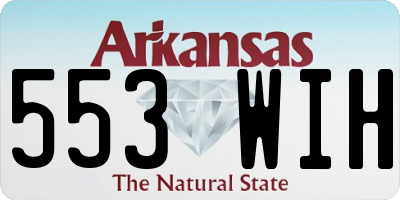 AR license plate 553WIH