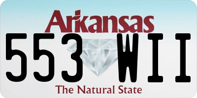 AR license plate 553WII