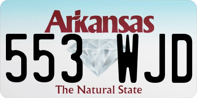 AR license plate 553WJD