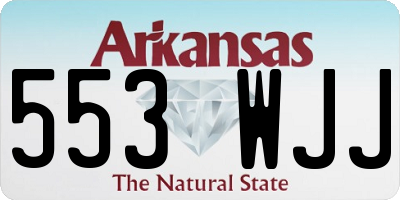 AR license plate 553WJJ