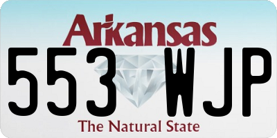 AR license plate 553WJP